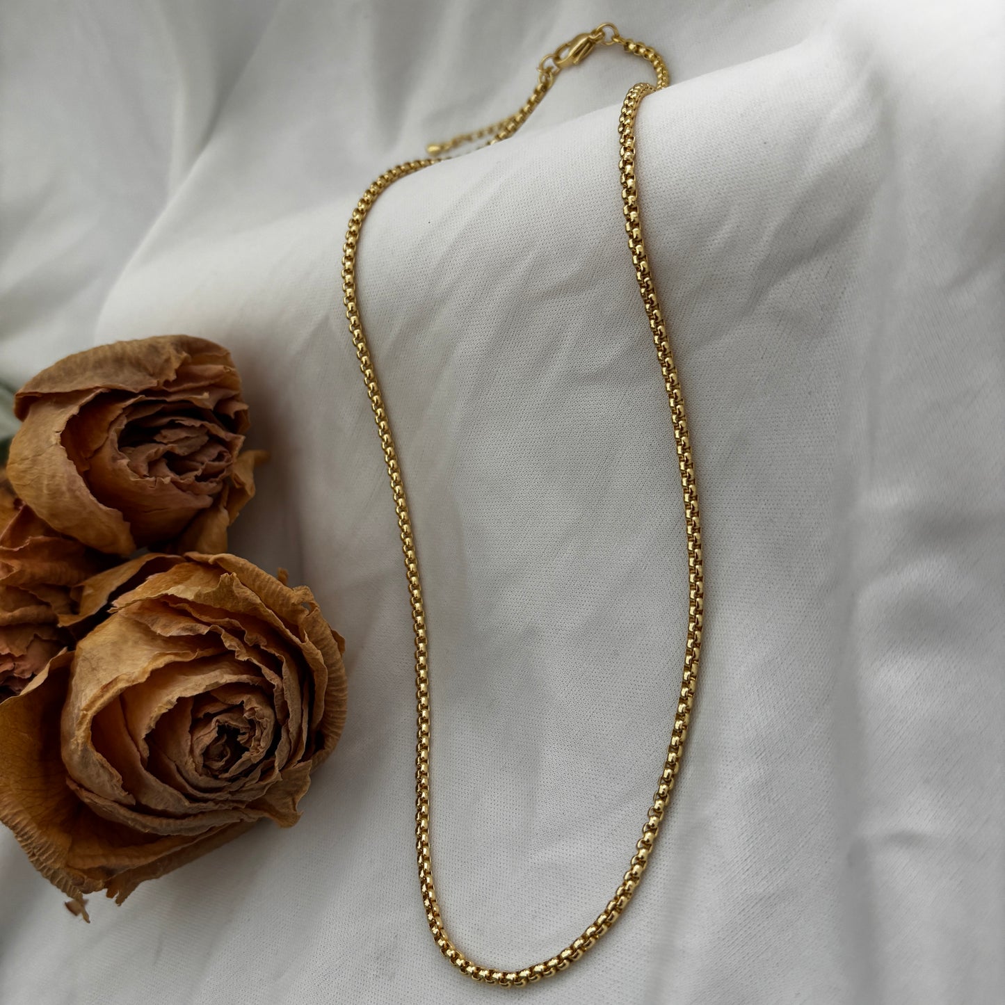 COLLAR ROPE - BAÑADO EN ORO