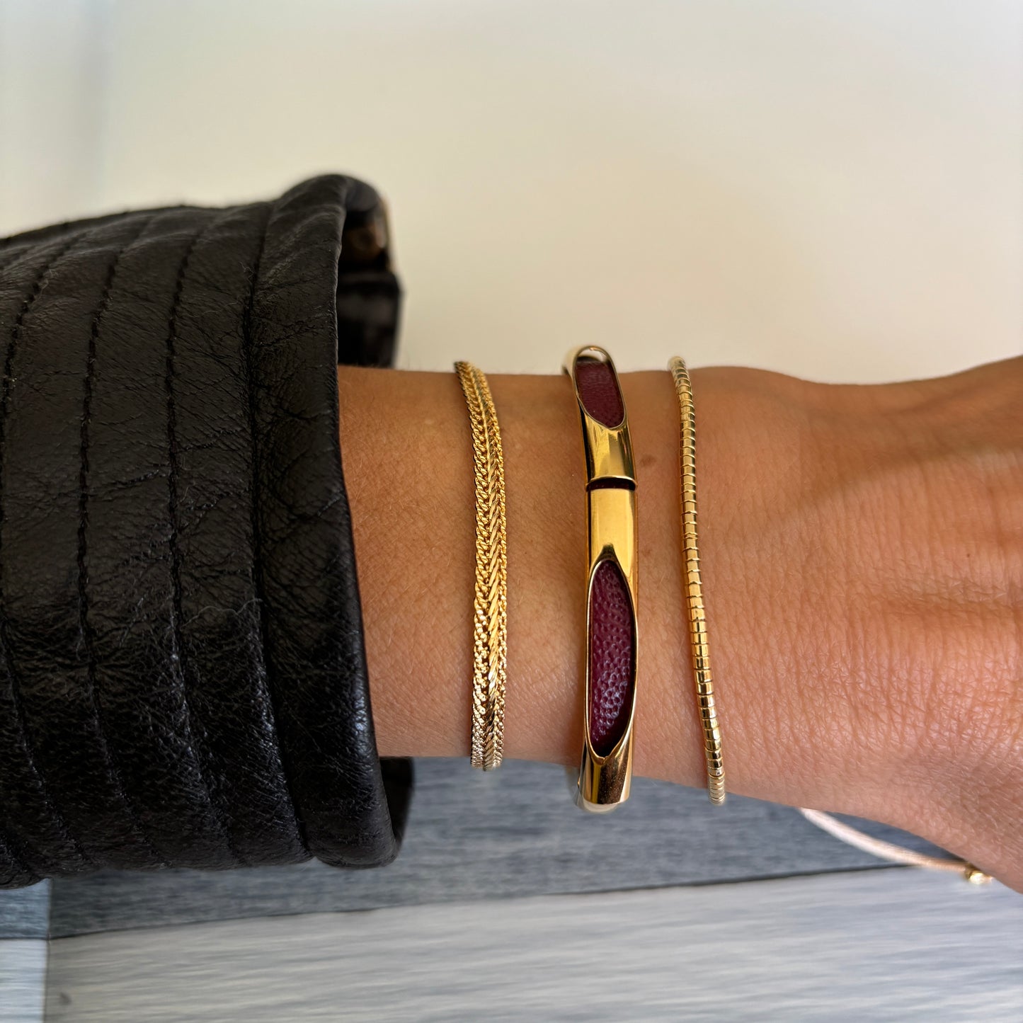 PULSERA LAGOA - BAÑADO EN ORO