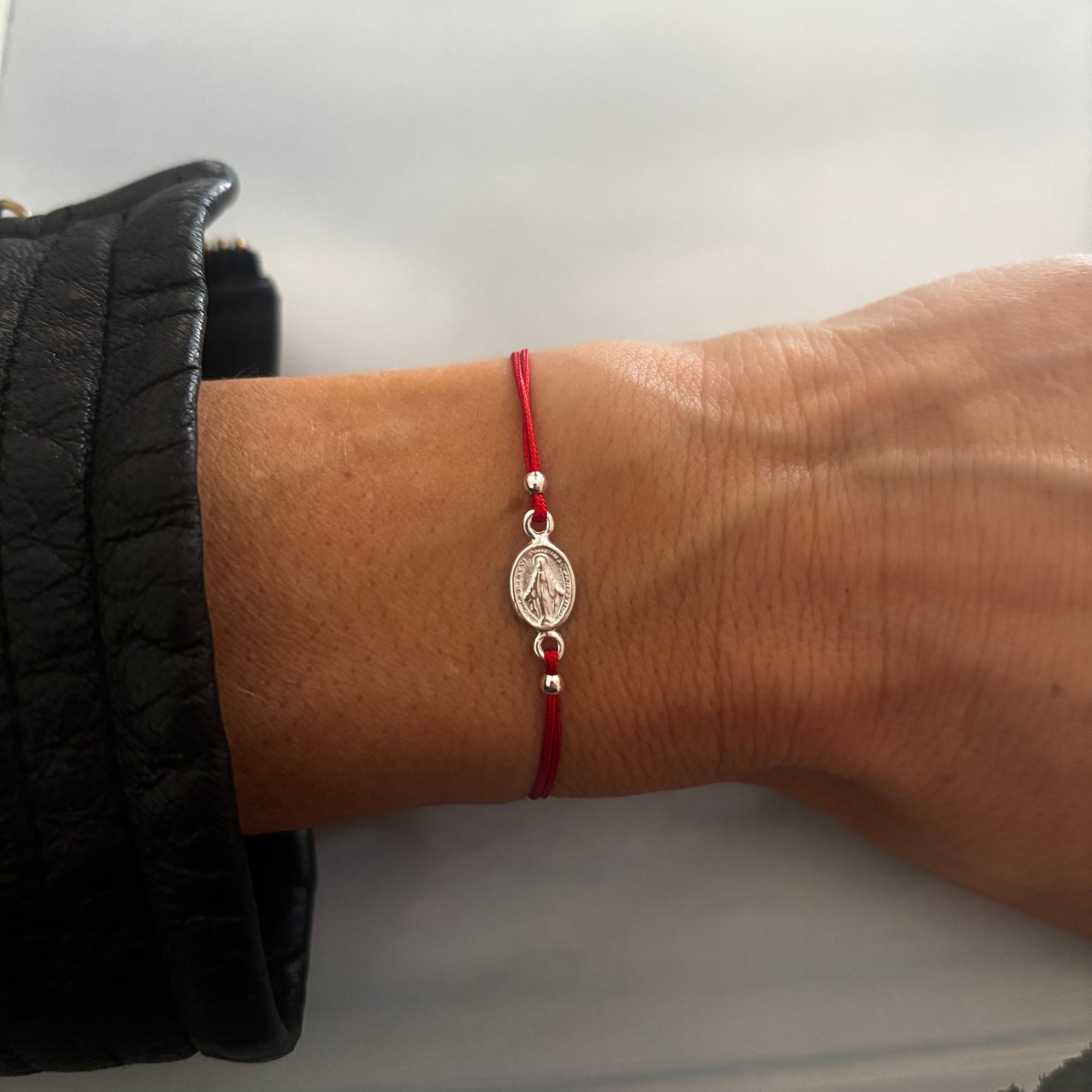 PULSERA PROTECCIÓN VIRGEN DE LOS RAYOS  - PLATA