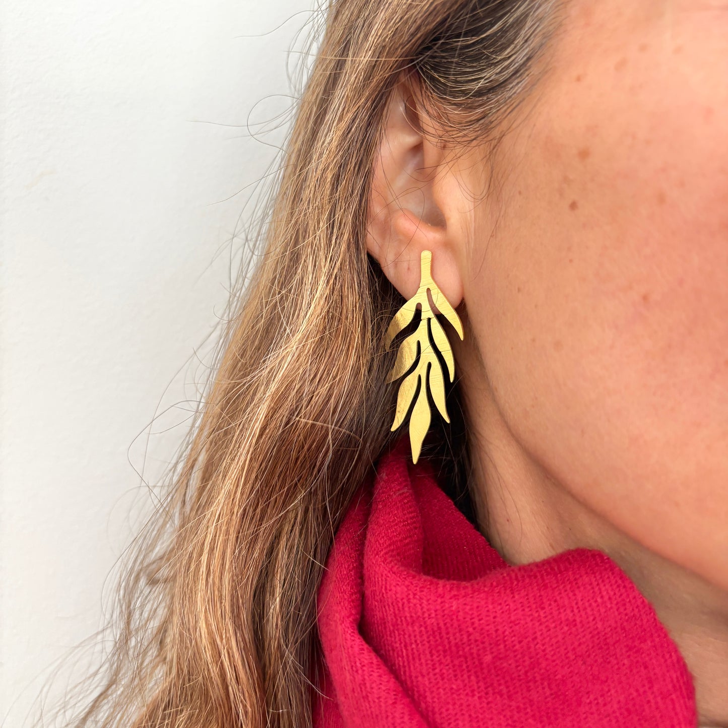 AROS LEAF  - BAÑADO EN ORO