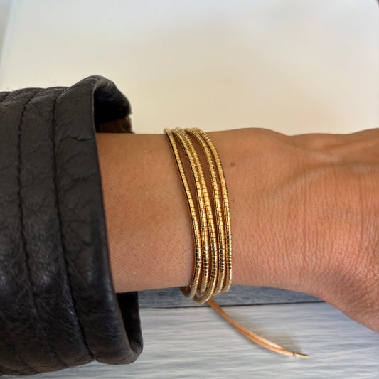 PULSERA BARÁ - BAÑADO EN ORO