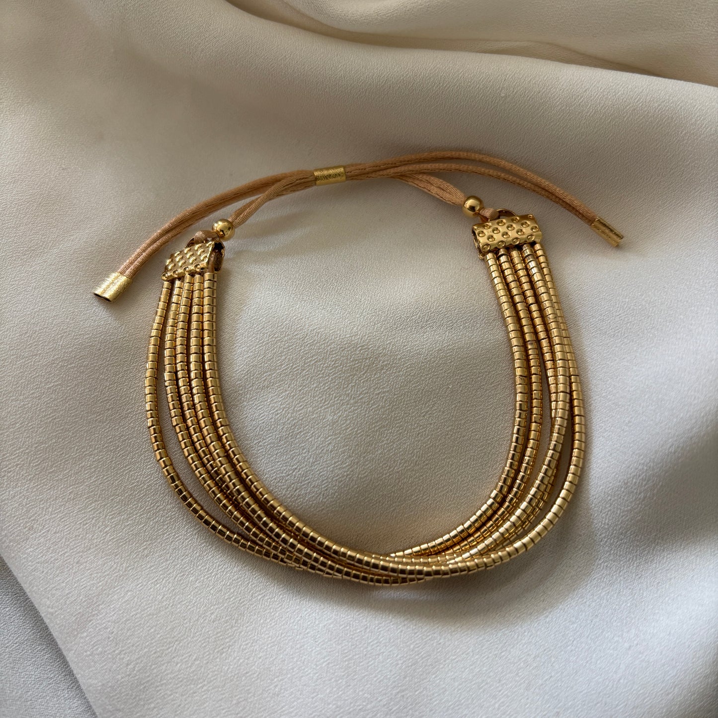 PULSERA BARÁ - BAÑADO EN ORO