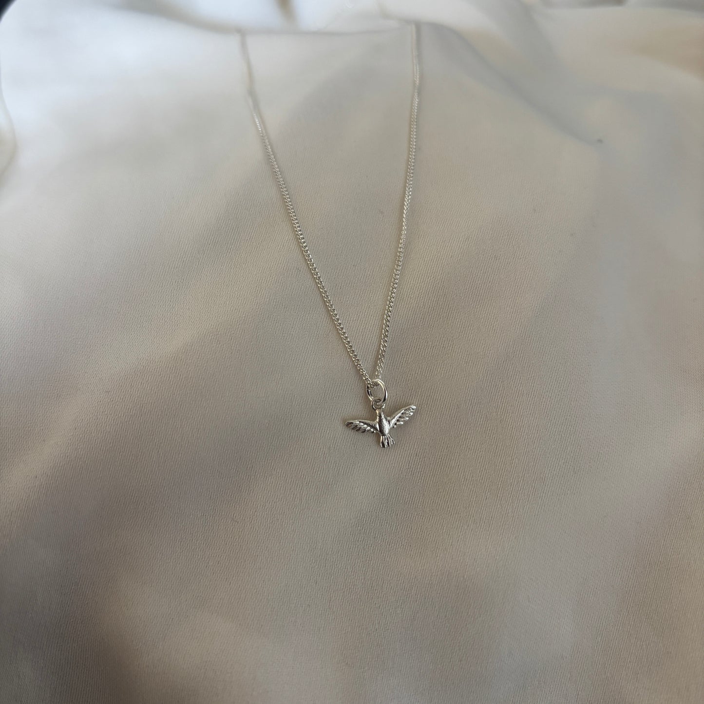 CADENA PLATA ESPIRITU SANTO -RELIGIOSO
