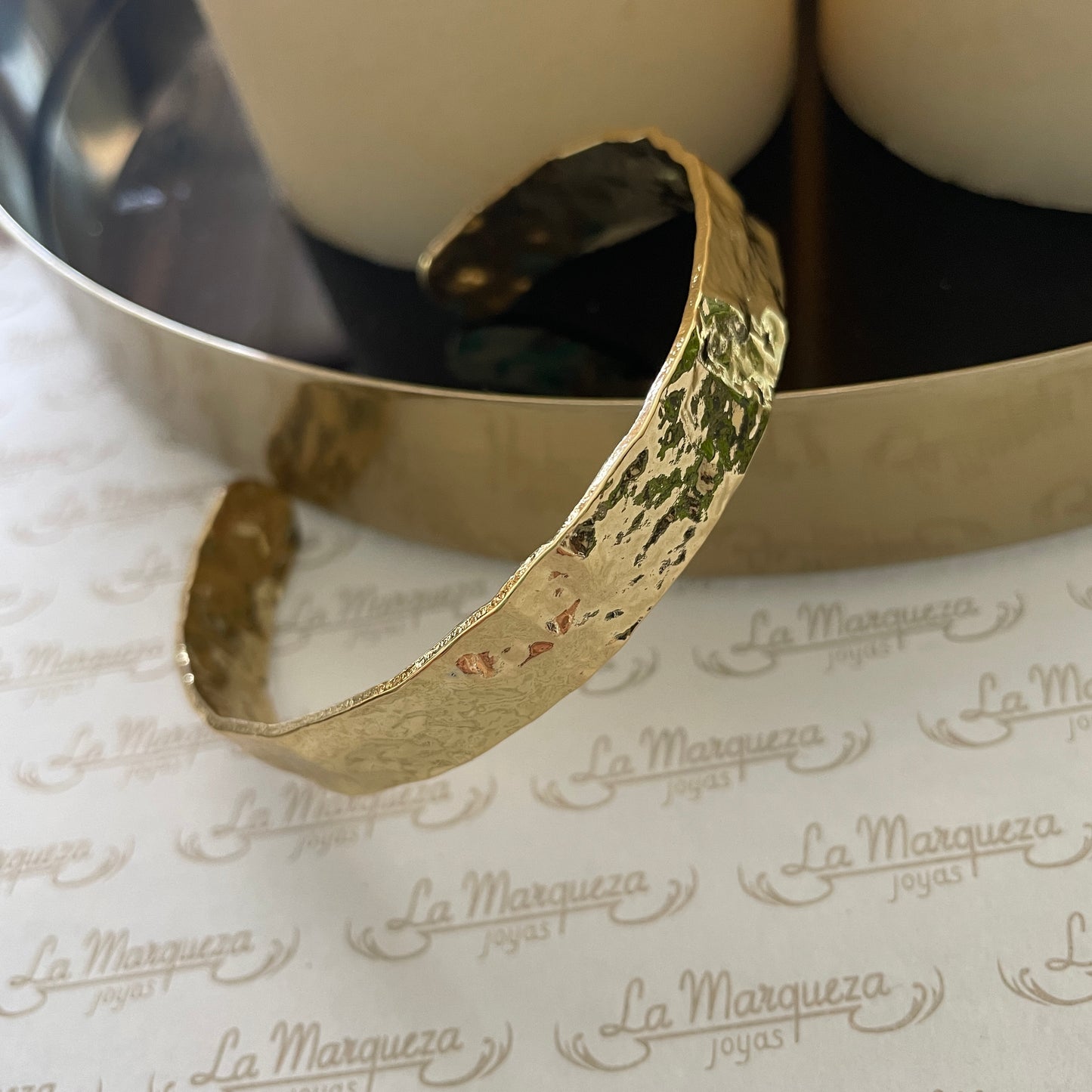 PULSERA ESCLAVA  MINIMAL - BAÑADO EN ORO