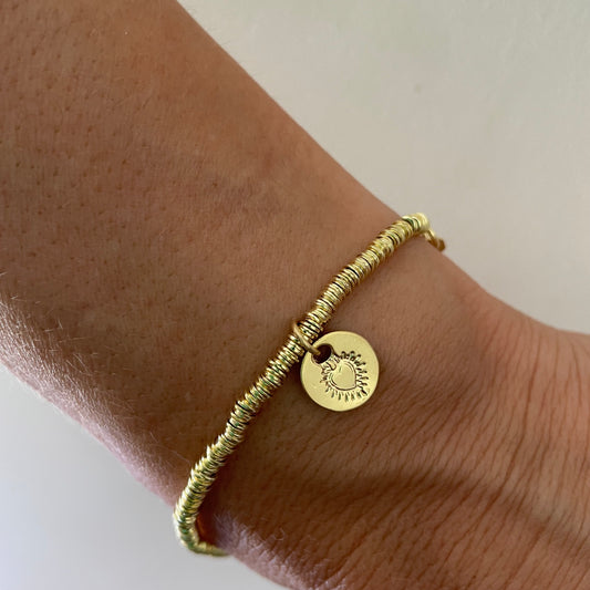 PULSERA MARÍA  - BAÑADO EN ORO