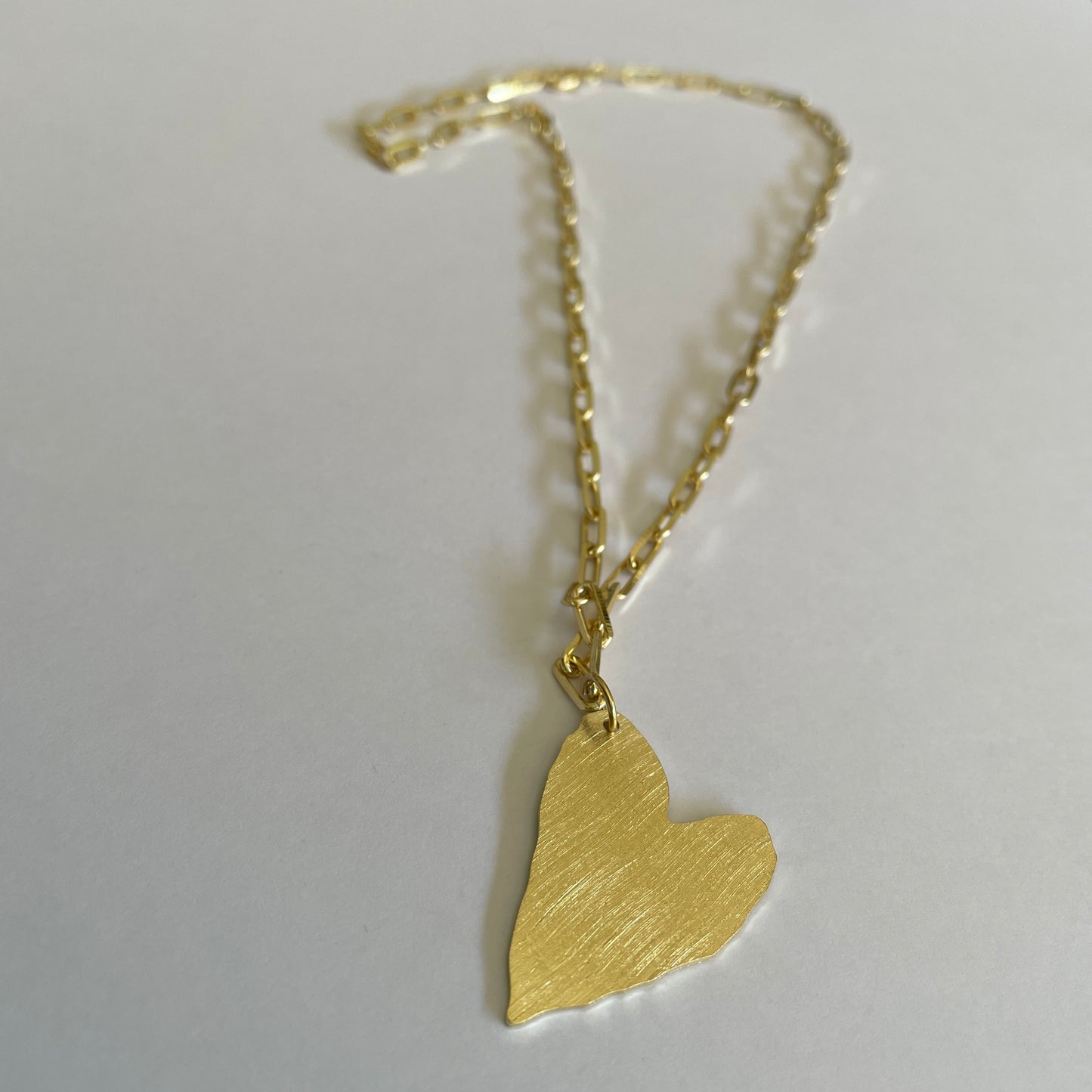 COLLAR HEART XL - BAÑADO EN ORO