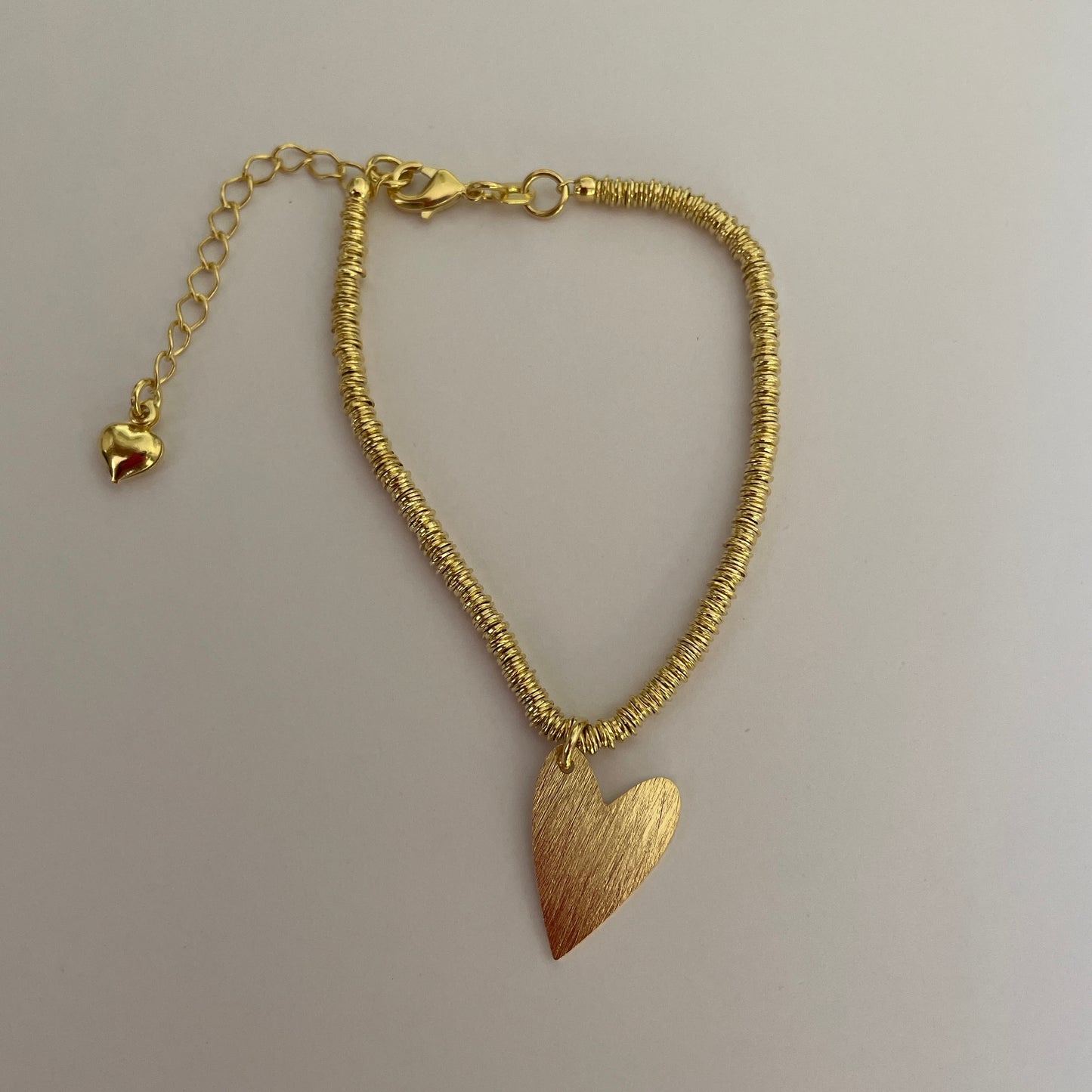 PULSERA HEART  - BAÑADO EN ORO